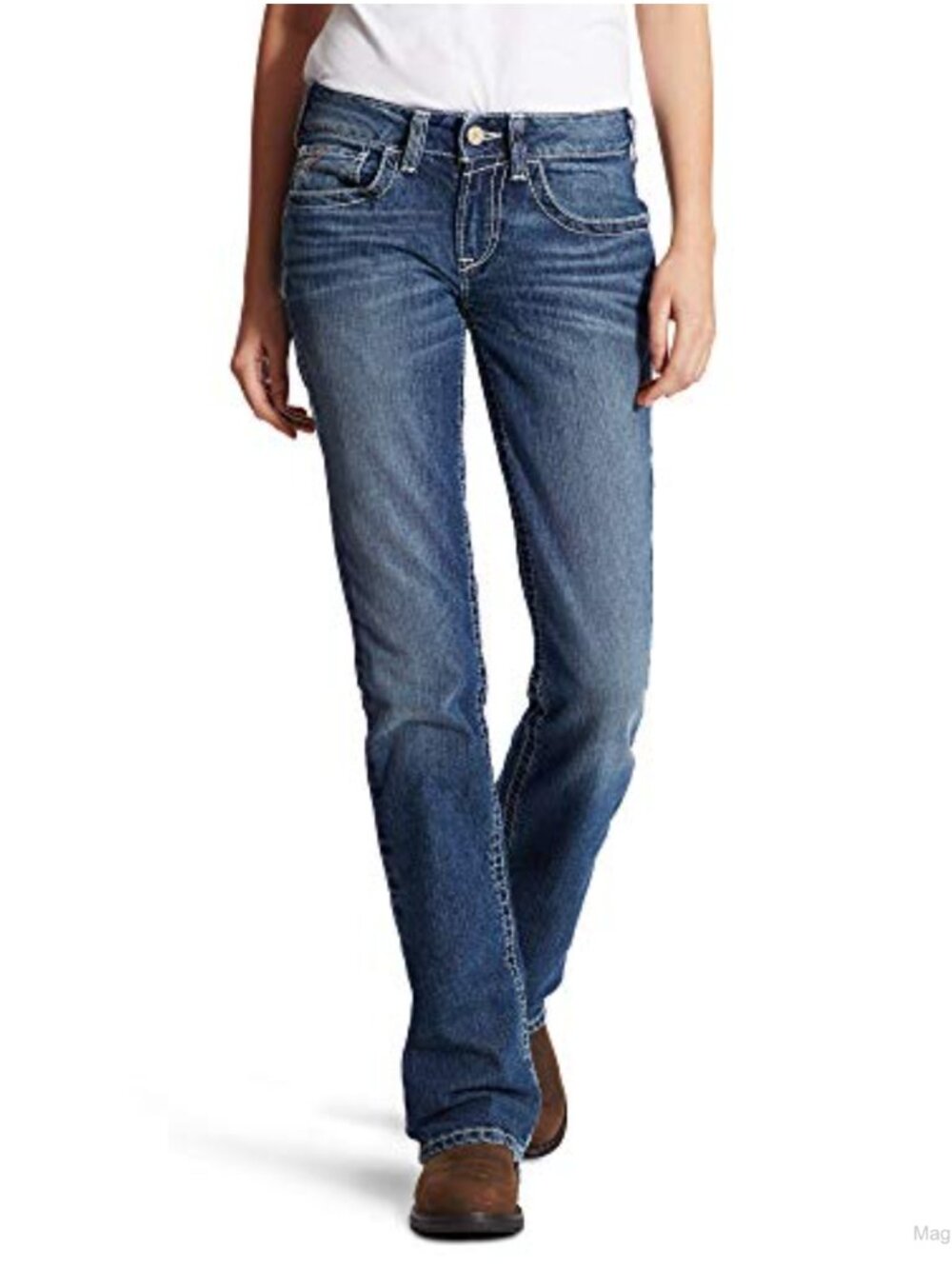 Women's Flame Resistant Mid Rise Boot Cut Jean 98% Cotton